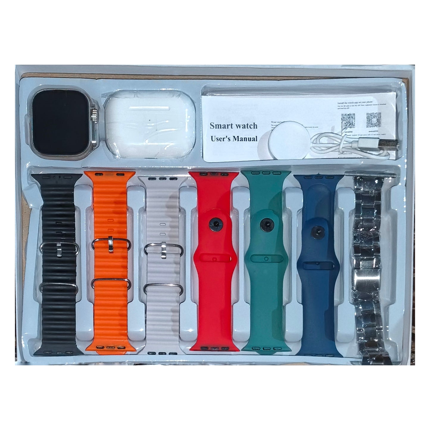 Ultra 3 Smart Watch 10-in-1 Combo – Wireless Charging | Premium Straps Set